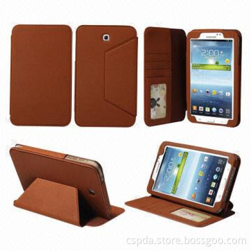 Leather Mobile Phone Cases for Samsung Tab 3 TP9500 with Color Combination